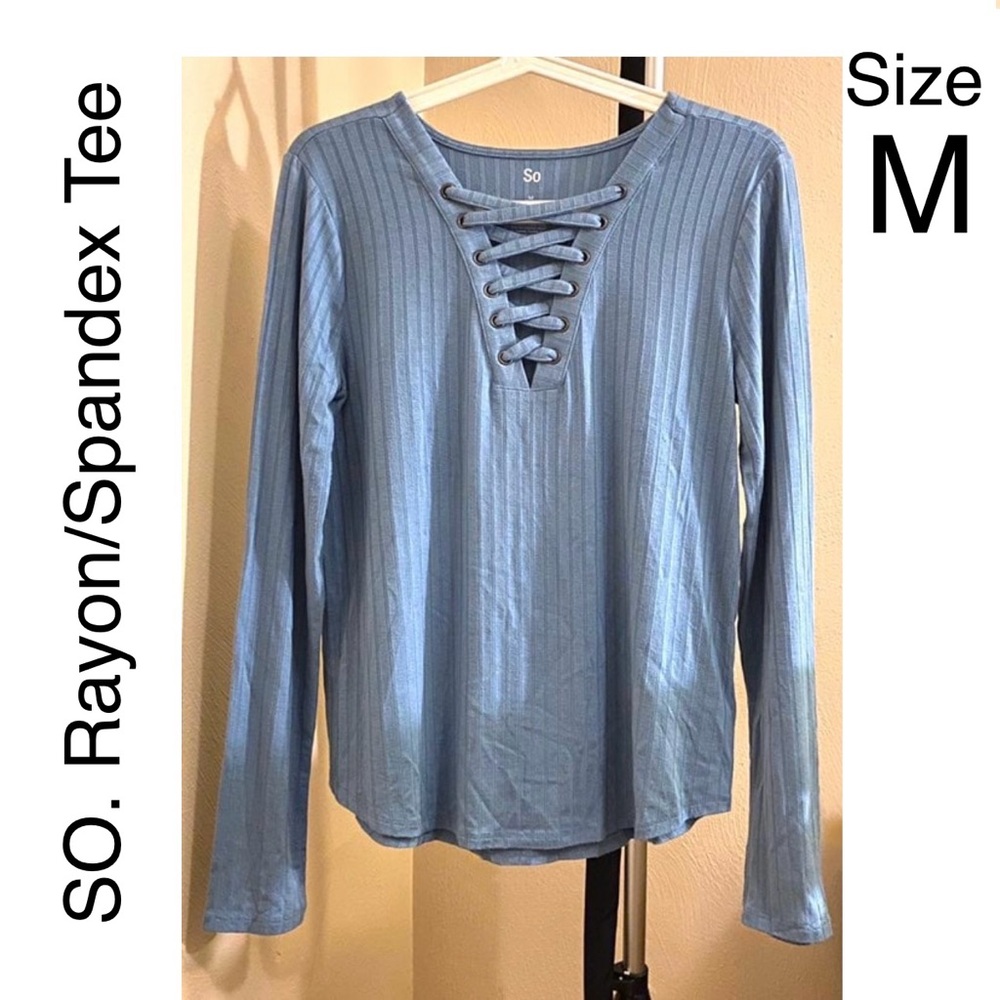 NWOT M Tee Long Sleeve Knit Top Lightweight Sweater Spring Summer Fall Pullover